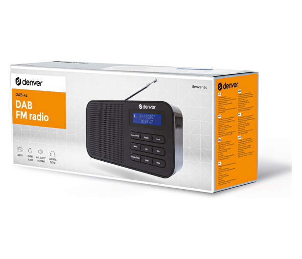 Denver Kompaktowe radio DAB+/FM Denver DAB-42 czarne - 1535044 - zdjęcie 5